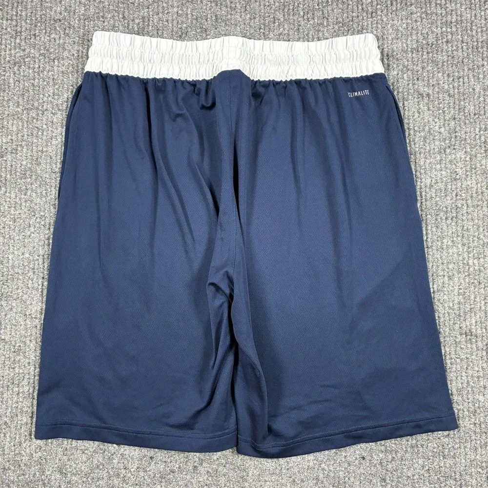 Adidas Basketball Club Mens Athletic Shorts XL Navy Pull On Drawstring Stretch